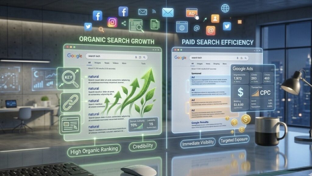Organic Search and Paid Search
